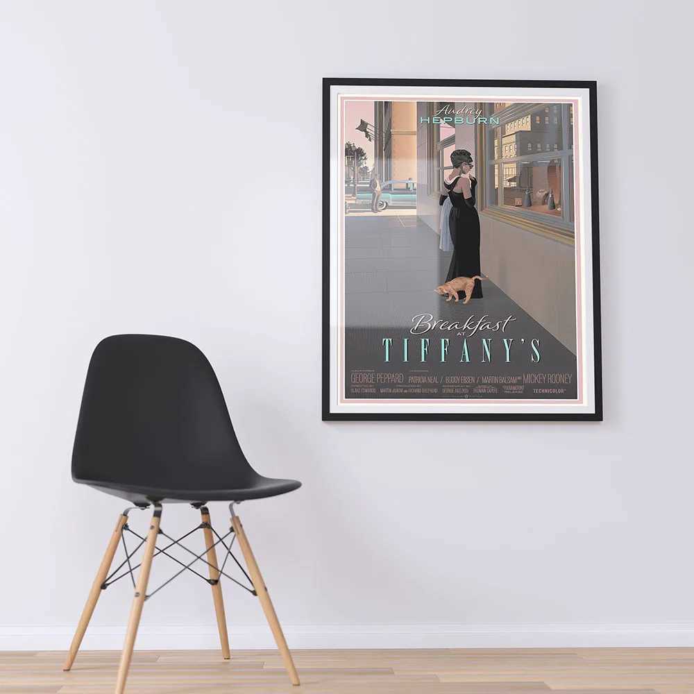 Gemälde Audrey Hepburn Frühstück Vintage Filmplakate und Drucke Wandkunst Dekoratives Bild Leinwandgemälde für Wohnzimmer Wohnkultur