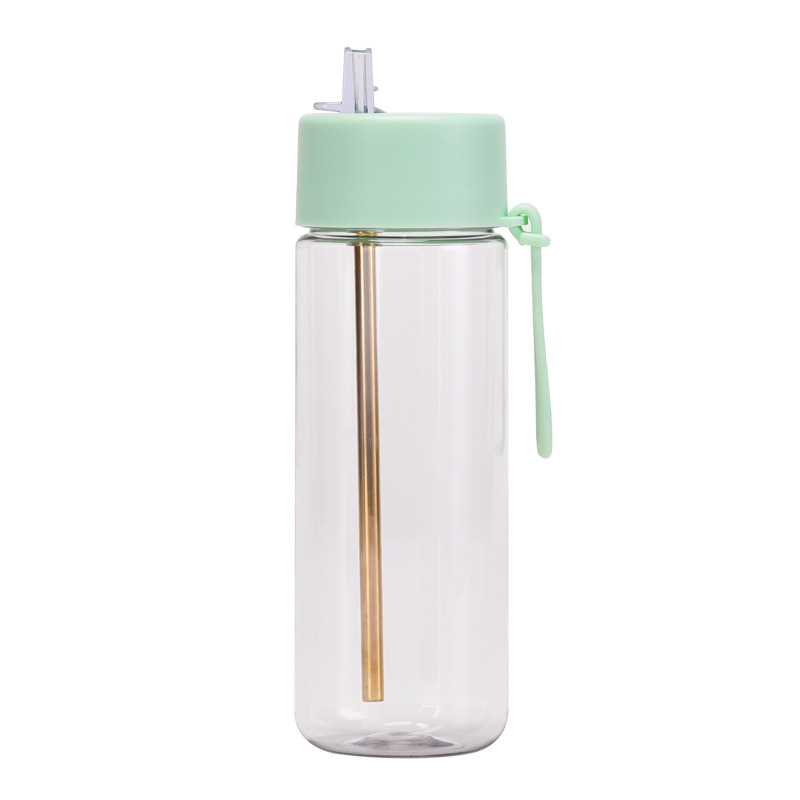 Bouteille d'eau en plastique de 740ml, bouteille de sport sans BPA, avec porte-poignée, pour enfants et adultes, cyclisme