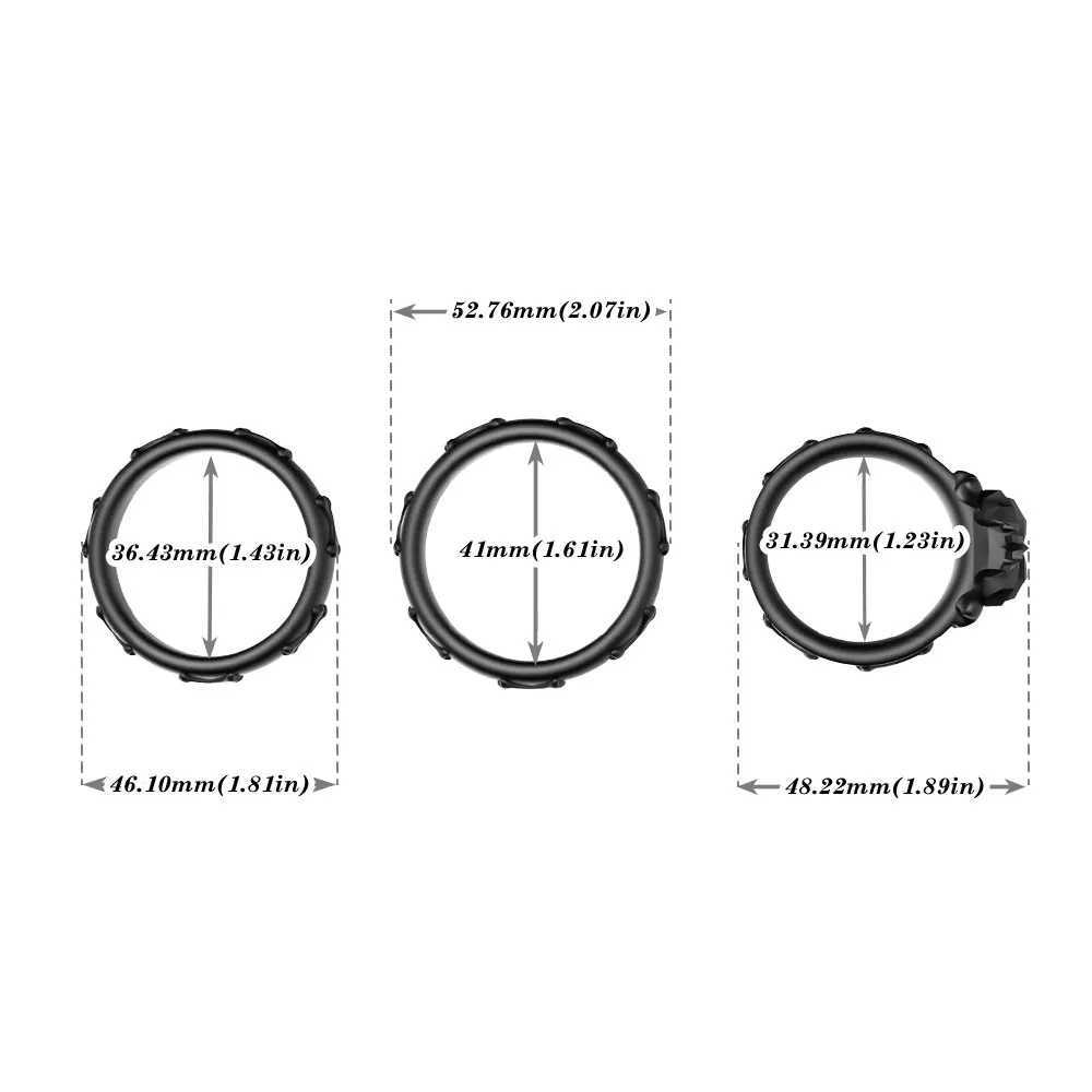 Cockrings Silicone Cock Ring for Men Ejaculation Delay Penis Erection Ring Chastity Belt Adult Supplies Sex Toy for Men