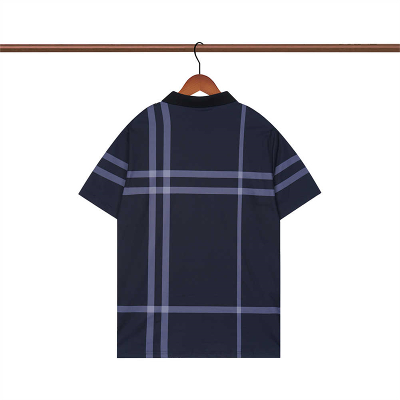 Striped new Men's polo shirt American fashion street brand shirt Men's T-shirt size M-XXXL