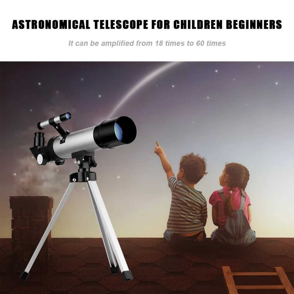 Télescopes Télescope astronomique pour enfants professionnel réfléchissant Spyglass éducation Science débutants monoculaire avec trépied Camping voyage cadeaux YQ240124