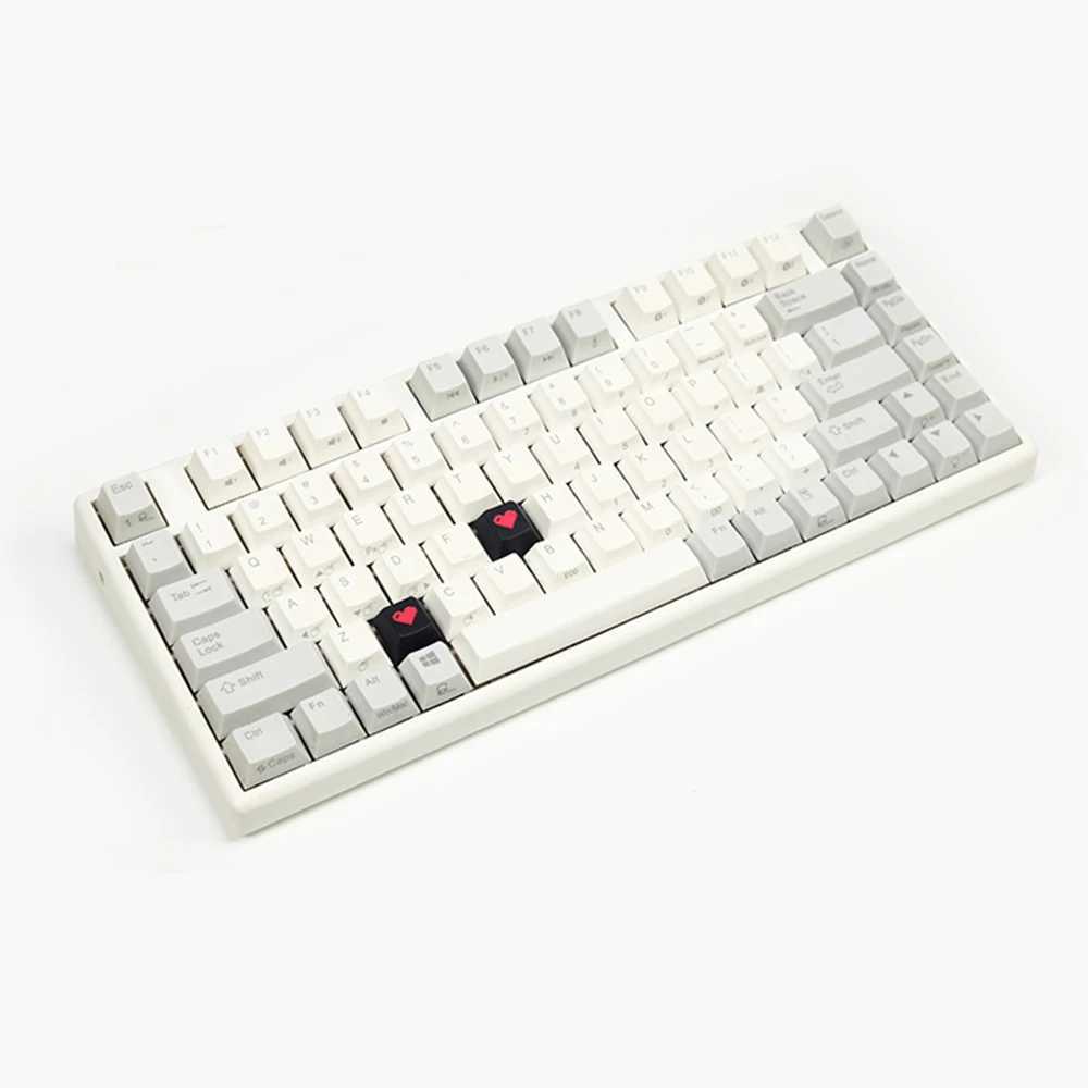 Klawiatury klawiatury 4.75U 6.25U biały czarny łuk krawędzi Spacebar PBT Keycaps dla NIZ Micro84 66 Cherry MX Gateron Kailh TTC Przełącznik Mechaniczna Klawiatura YQ240123