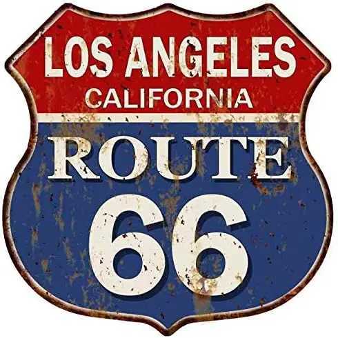 Metal Painting Route 66 Signs Vintage Road Metl Tin Signs Room Decor High Way Metal Tin Poster for Home Cafes BarsHotel Garage Wall Decorations