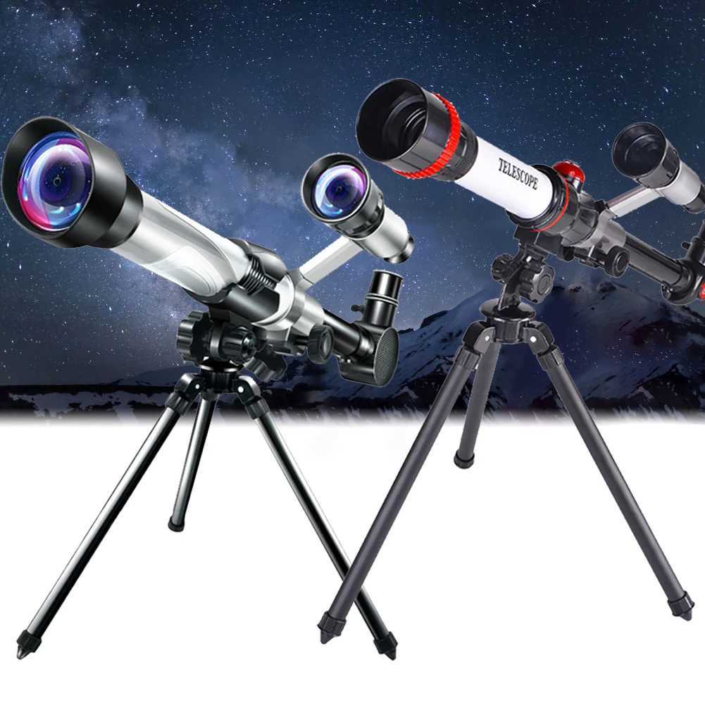 Telescopi HD High Children Monoculare con treppiede Esperimento scientifico Telescopio astronomico Osservare le stelle Binocolo Attrezzatura didattica studenti YQ240124