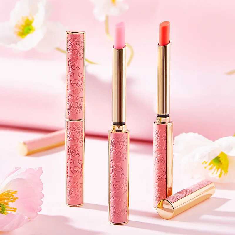 Brilho labial nude rosa mudança de cor batom de longa duração hidratante nutritivo anti-secagem bálsamo labial refrescante não pegajoso brilho labial