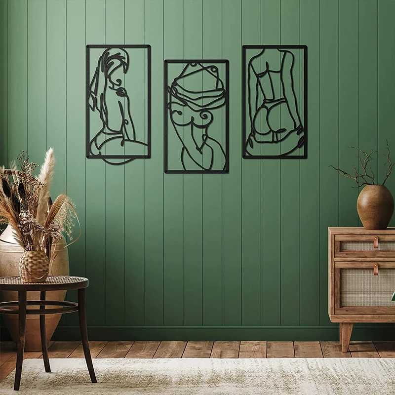 Paintings Home Decorative Painting Metal Poster Printing Hanging Decoration Beauty Bath Wall Design Suitable for Bedroom Bathroom