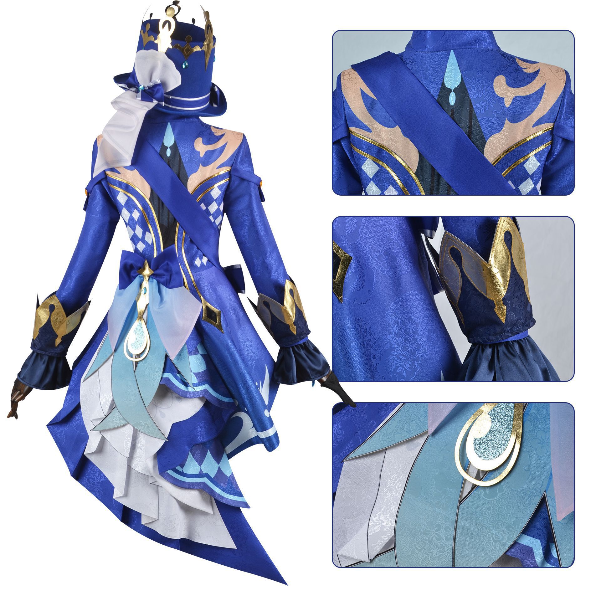 Genshin Impact cosplay clothes Water God Fu Carlos Feng Dan new role Fu Nina cos clothes complete set