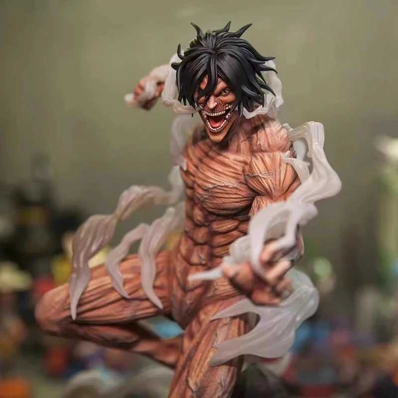 Aktionsspielfiguren Anime Attack on Titan Figur Shingeki No Kyojin Figur Eren Jaeger Actionfiguren Riesiges Modell PVC Statue Sammlung Spielzeuggeschenke