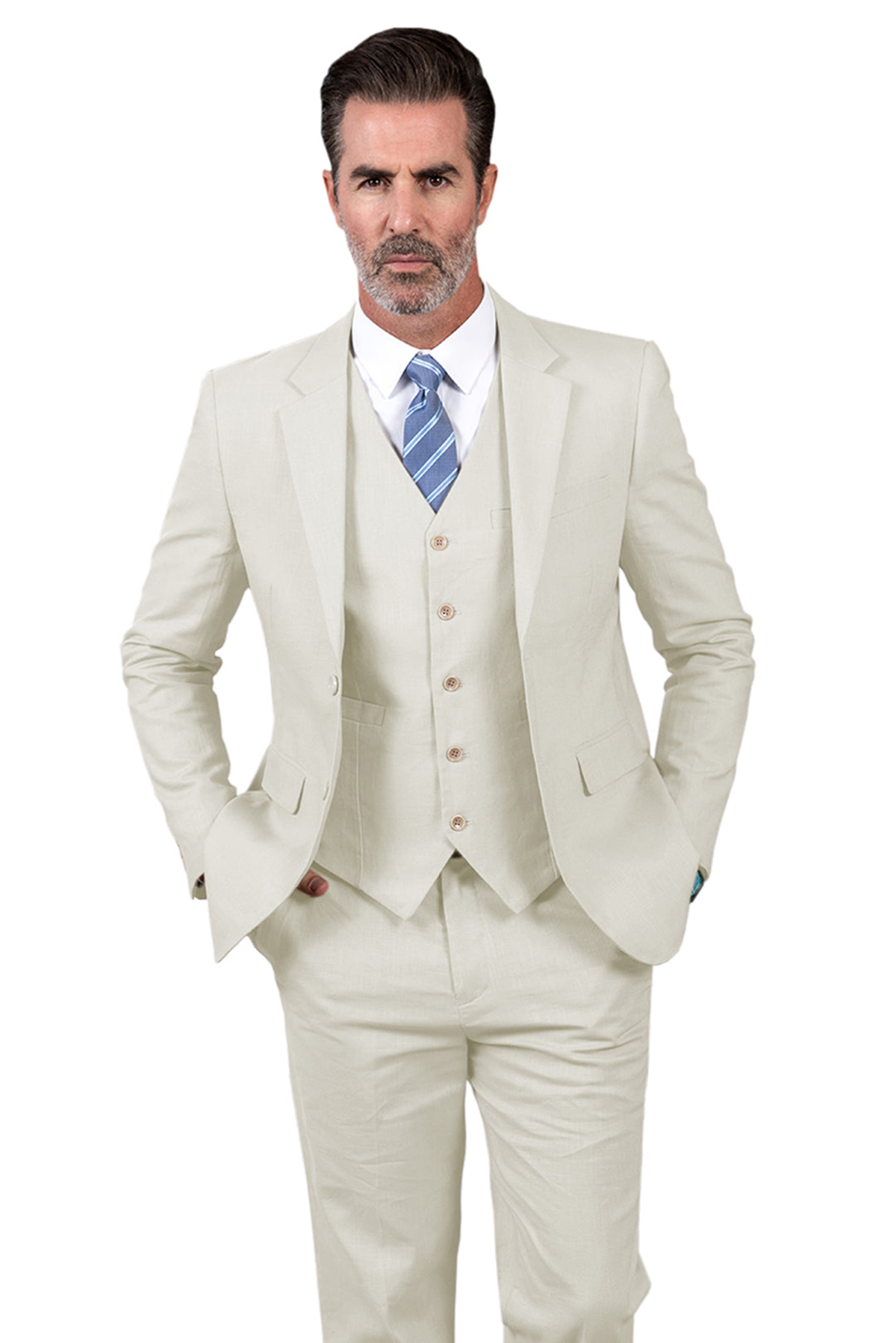 新しいスタイルスーツウェディングラペルバックベント2ボタンTuxedo Bridegroom Suit 3ピース（ブレザーベストパンツ）スーツタキシードピュアカラーカスタムサイズ