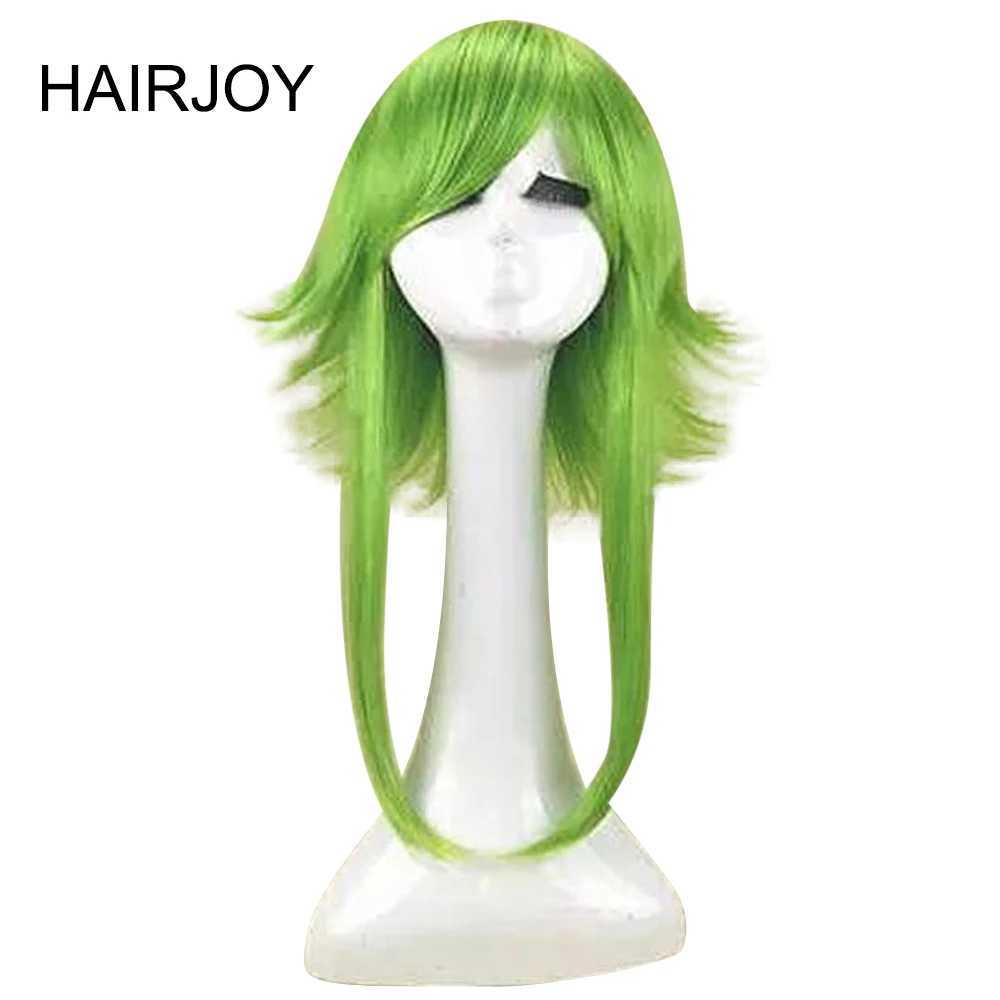 Synthetische Perücken HAIRJOY Frauen VOCALOID GUMI Cosplay Perücke Grün Hitzebeständiges Kunsthaar Mittellange Gerade Kostüm Perücken Kostenloser VersandL240124