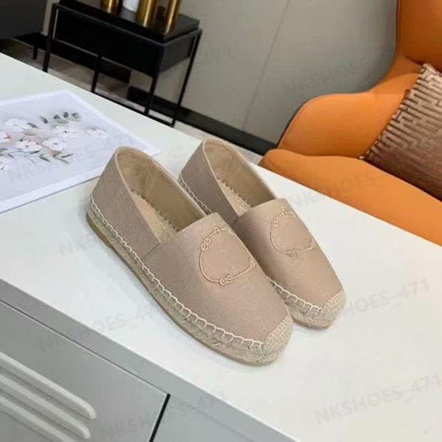 Designer-Hausschuhe PIIA Vielseitige Fischerschuhe Modische flache Stroh-Loafer Klassische Damen-Strickschuhe Luxuriöse, bequeme, vielseitige Denim-Pantoletten