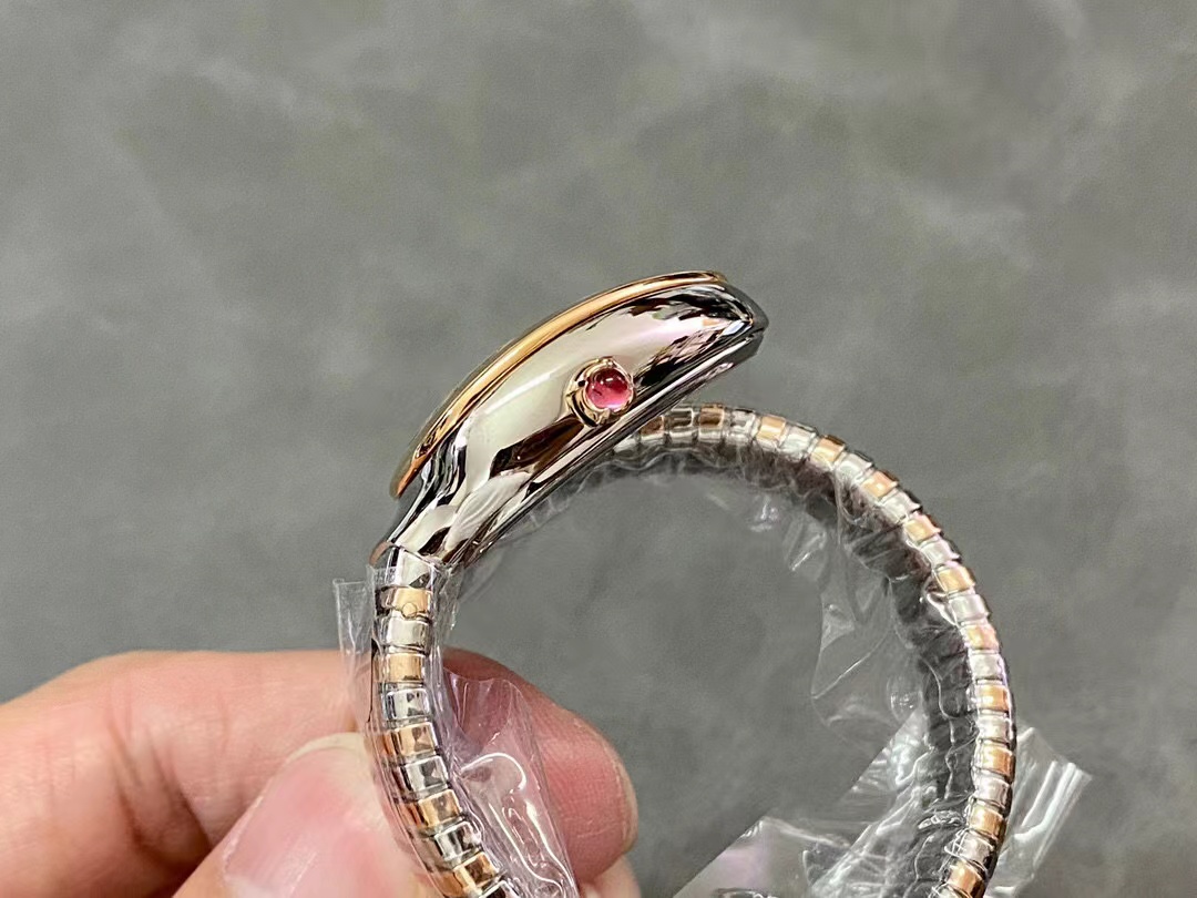 Orologio da donna Snake Shadow Diamond Movimento svizzero al quarzo Finitura a specchio con zaffiro Il cinturino in acciaio mette in mostra un elegante orologio di lusso di alta qualità