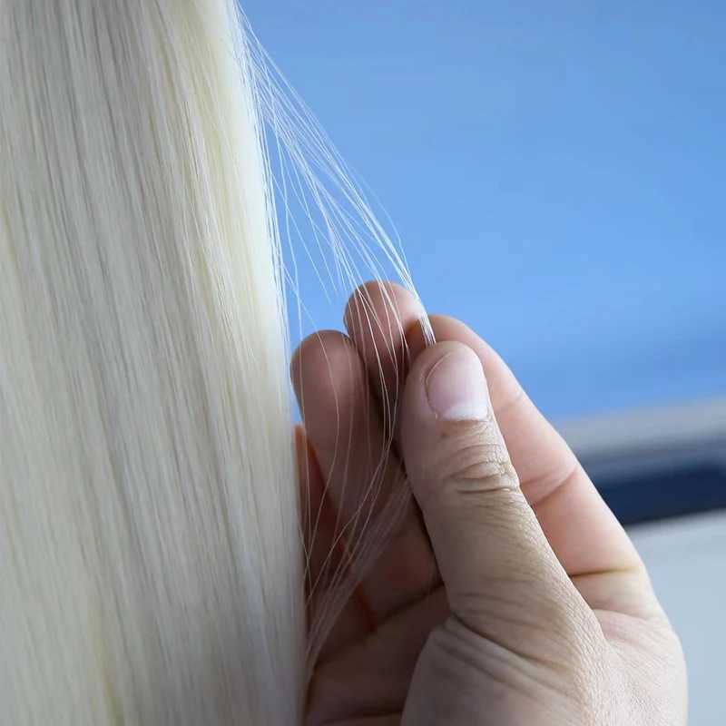 Kant Pruiken #613 Blond Recht 40 50Inch Remy Braziliaans Haar Weefsel Haarbundels Natuurlijke Kleur 100% Ruwe Maagd haar ExtensionL240124