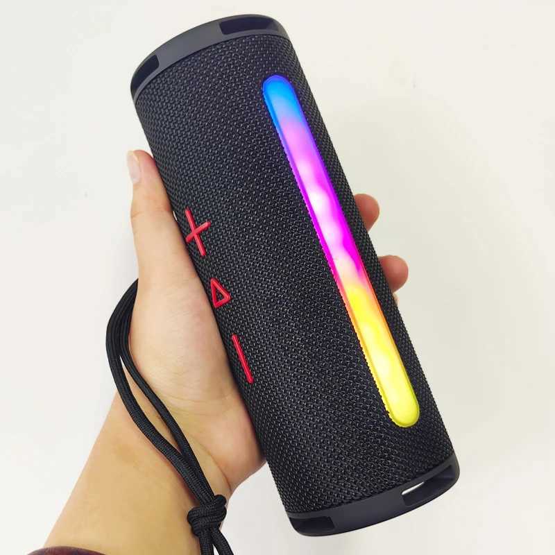 Portable Speakers TG374 Wireless Outdoor caixa de som Bluetooth Speaker Waterproof Portable Riding Hook Mini Audio TWS Subwoofer Type-c Port TF/FM YQ240124