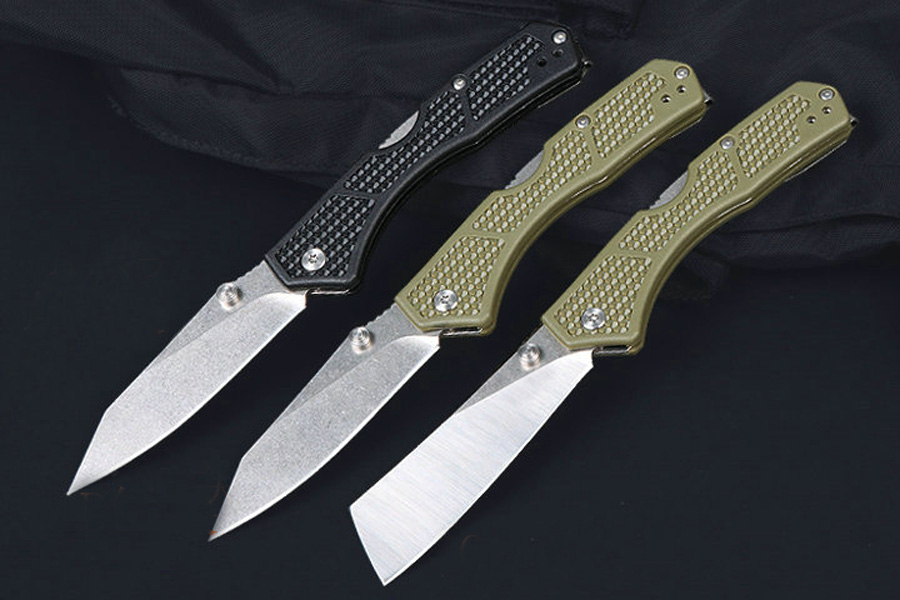 Top Quality KS2033 Folding Knife 8Cr13Mov Stone Wash Blade CNC FRN Handle Outdoor Camping Hiking Fishing EDC Pocket Knives with Retail Box