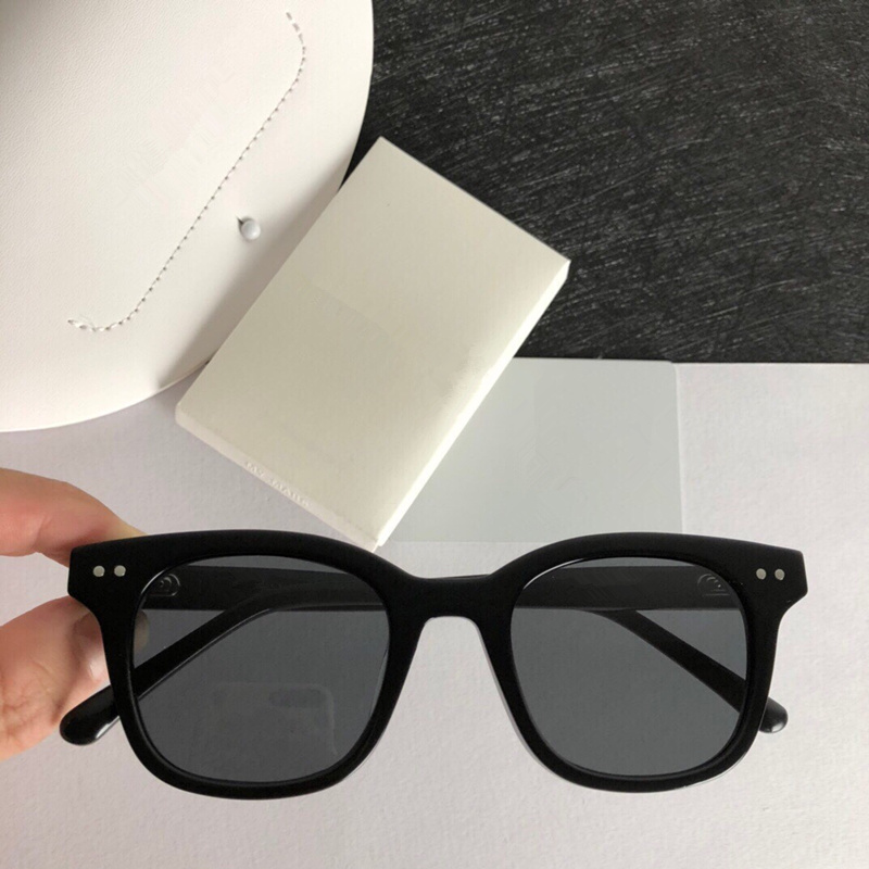 Quality Korea concise square tinted unisex sunglasses driving Anti-blueray glasses UV400 Celebs Star-style pure-plank goggles full-set case outlet wholesale