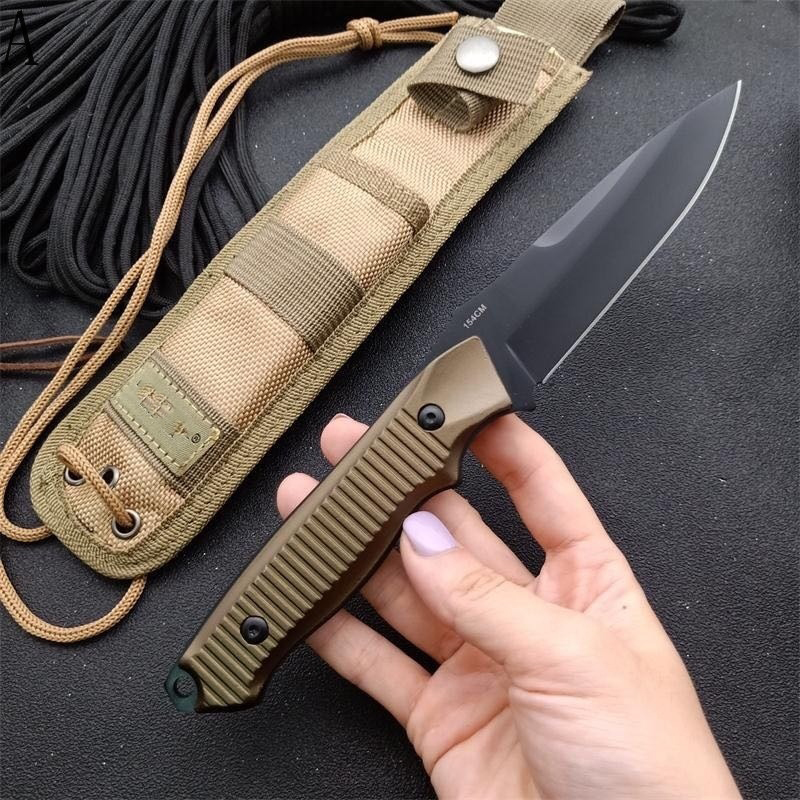 Vente en gros BM 140 Nimravus Couteau à lame fixe 4.5 // Lame unie Poignées en aluminium avec gaine - BM 140bk Couteaux de survie tactiques de chasse en plein air 535 940 3300