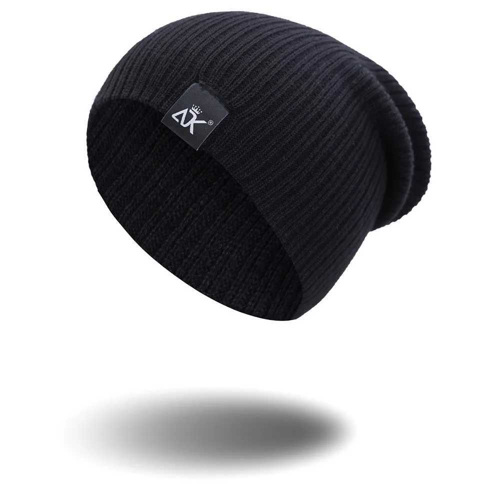 Beanie/Totenkopfkappen COKK Strickmütze Damenmütze Winter Herren Skullies Beanies Warme lässige Slouchy-Mütze Häkelmütze Damen Baggy Cap Günstig 240125