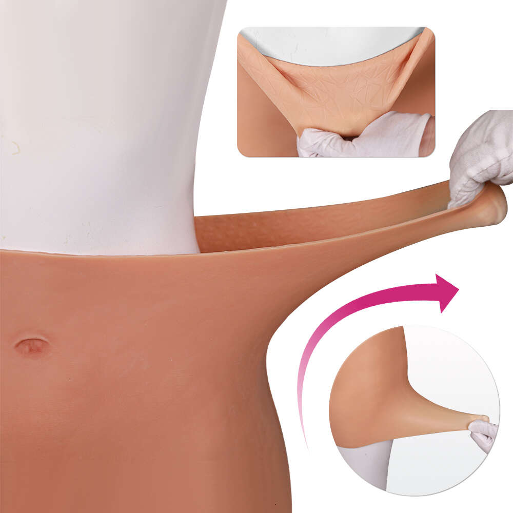 Costume Accessories Women's Fack Silicone Buttocks Enhancement Pants Big Bums 3.5cm Pads Female Hips Life Up 2cm Underwear