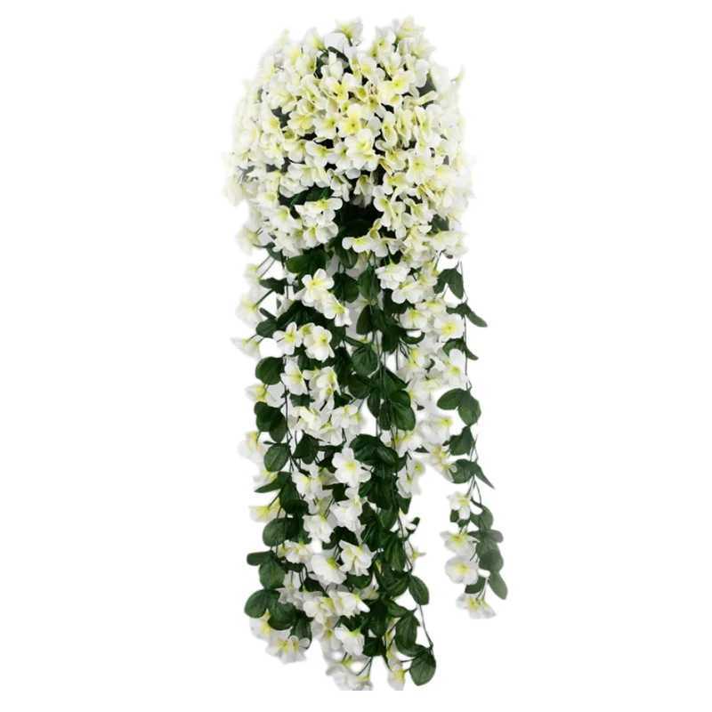 Faux Floral Greenery Violet Künstliche Blume Party Dekoration Simulation Valentinstag Hochzeit Wandbehang Korb Blume Orchidee gefälschte Blume YQ240125