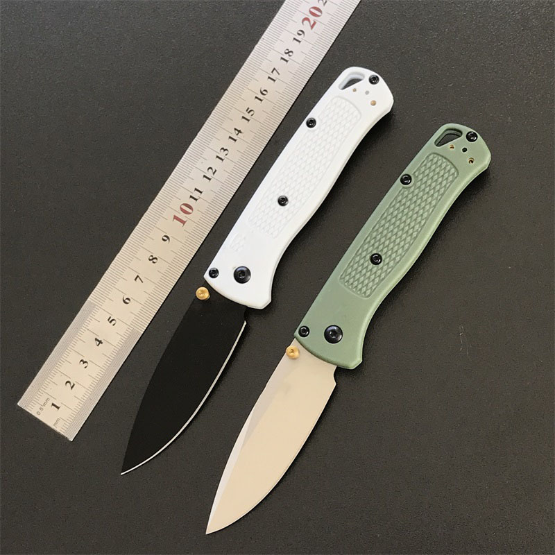 Outdoor BM 535 535S Bugout Folding Knife S30V Satin Plain Blade Polymer Handle Camping Pocket Knives