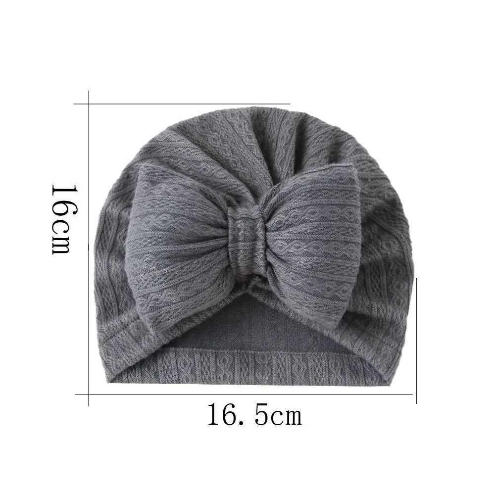 Berretti Beanie/Teschio Adorabile Bowknot Cappello lavorato a maglia bambini Carino Tinta unita Neonate Ragazzi Cappello Turbante Morbido Berretto neonato Berretti a maglia Copricapo 240125