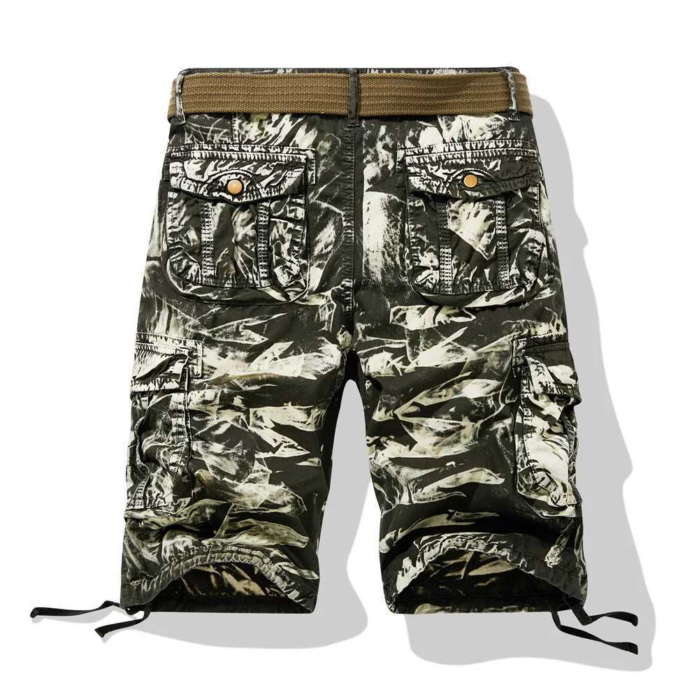 Shorts pour hommes Militaire Camo Cargo Shorts 2022 Mode d'été Camouflage multi-poches Homme armée Shorts décontracté és Bermudas Masculina knee shorts J240124