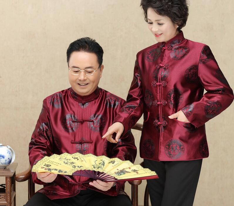 Meilleure Promo Veste en Satin de Style traditionnel chinois pour hommes et femmes, costume Tang décontracté, T-shirts du nouvel an, dessus de chemise, manteau confortable à manches longues