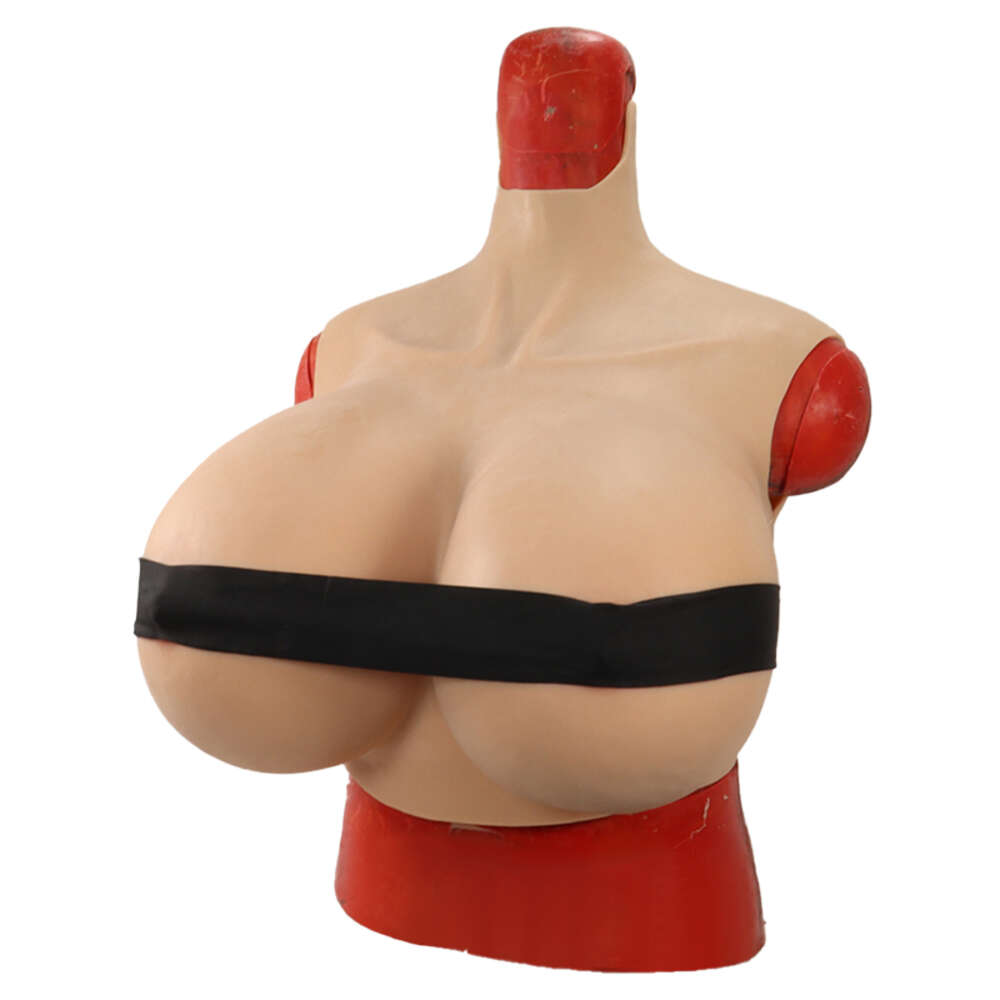 Kostymtillbehör enorma silikonbröstform för crossdresser bröst dra drottning z cup realistiska falska bröst transpersoner shemale labyboy