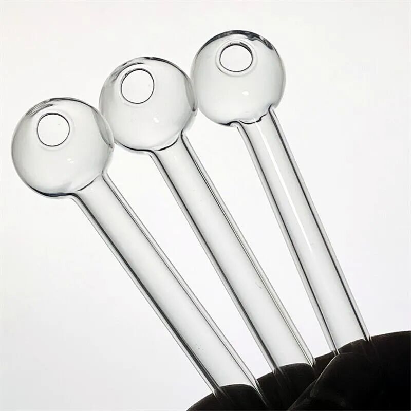 12 cm 10 cm 7cm Callador de aceite de vidrio Tubo Hookahs Spoon Pyrex Tipes de mano para accesorios para fumar Herramienta de tabaco