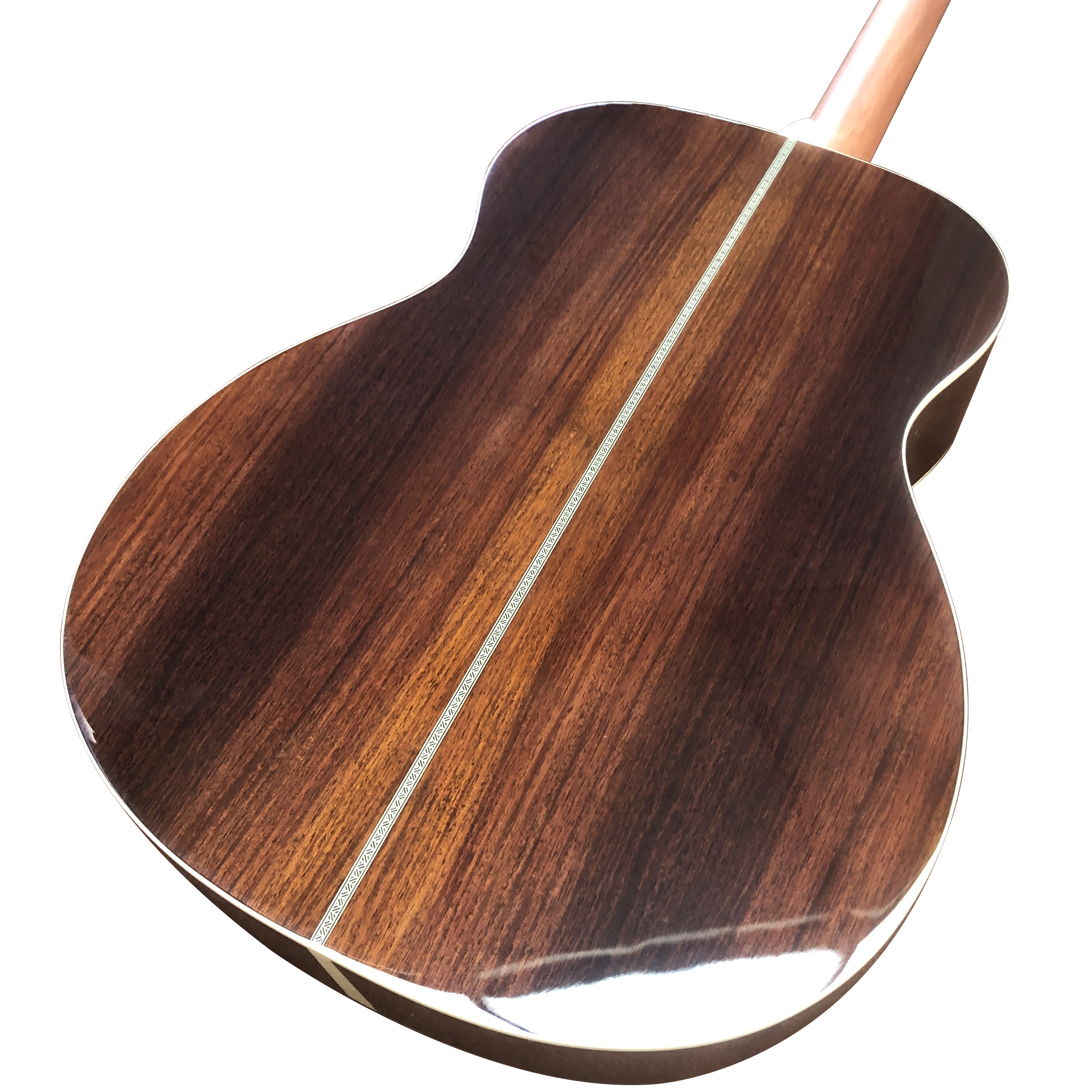 Guitarra acústica de madeira maciça com assinatura da série om de 40 polegadas