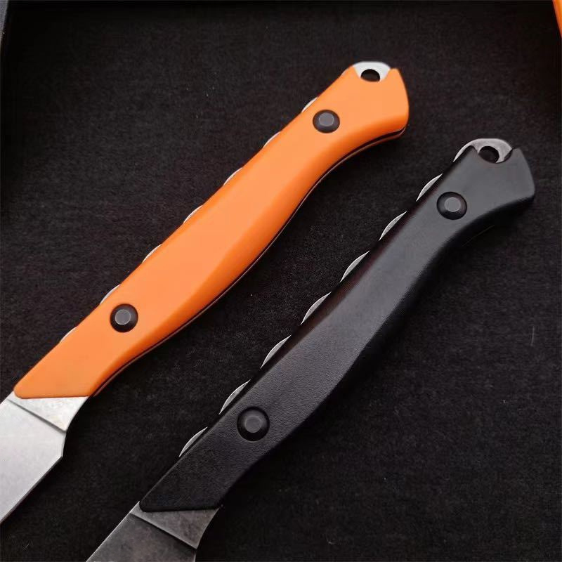 BM 15700 Hunting Straight Knife CPM154 Stonewashed Blade Full Tang Santoprene Handle Daily Carry Outdoors Tactical Fixed Blades Knives