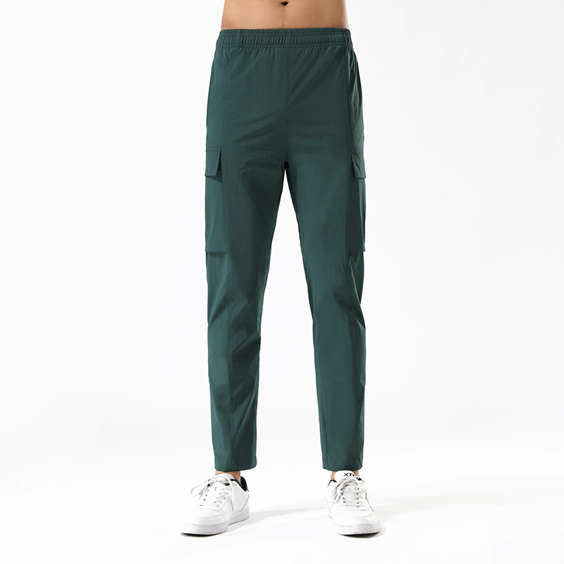 lu Hommes Jogger Pantalons longs Sport Yoga Outfit Gym Poches zippées Pantalons de survêtement Pantalons de jogging Hommes avec Blet Casual Taille élastique Fitness ll2927