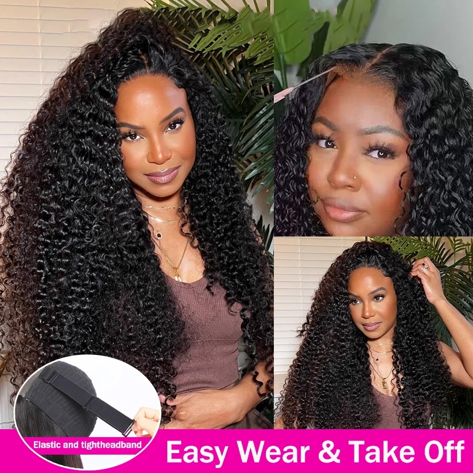 Deep Wave Frontal Wig 13x6 HD Transparent spets 30 40 tum Curly Spets Front Water Wave Hume Hair Wig 5x5 Stängningar Perukar för kvinnor