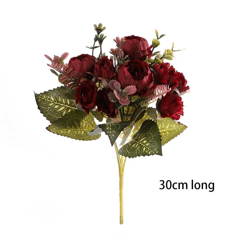 Faux Floral Greenery Artificial Peonies Silk Peony Flowers Plants for Home Hotel Wedding Christmas Tables vase Decor YQ240125