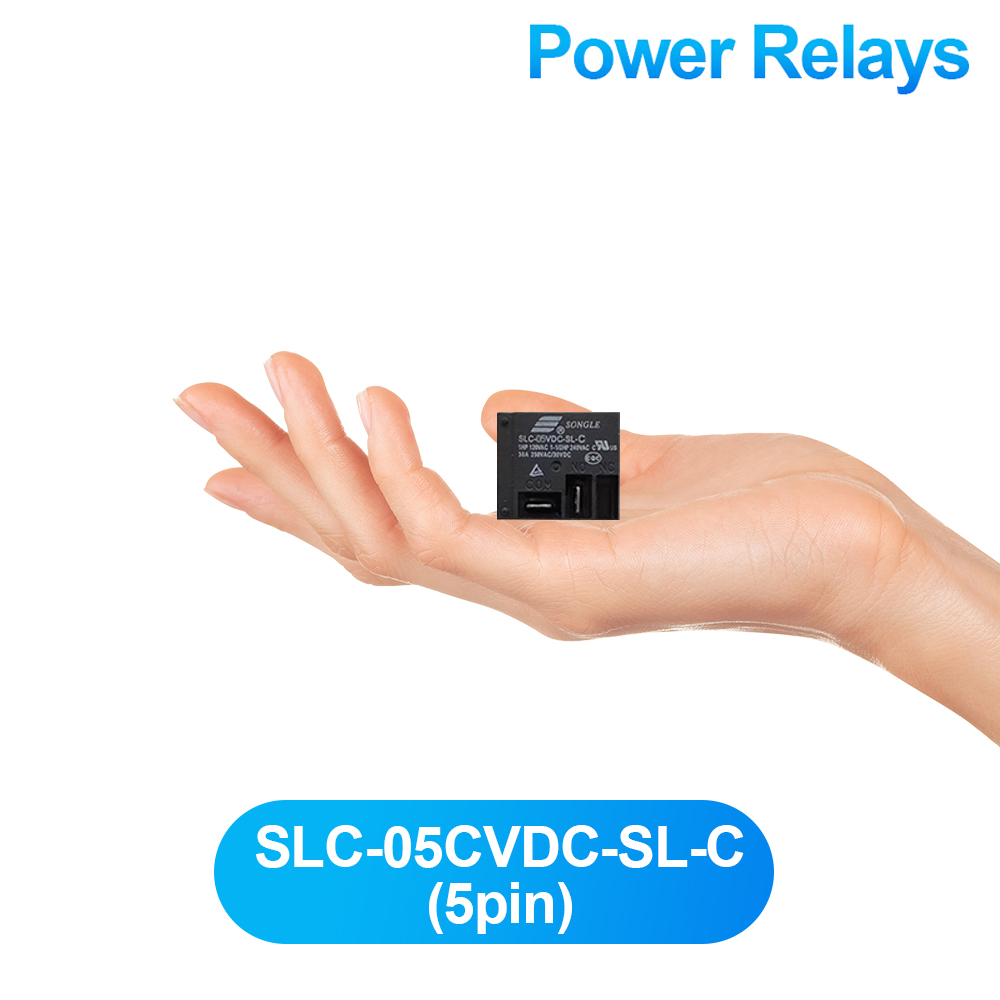 5ps Power Relay SLC-05VDC-SL-A SLC-12VDC-SL-A SLC-24VDC-SL-A 5V 12VDC 24VDC 4PIN Relay For Head Light Air Conditioner Original