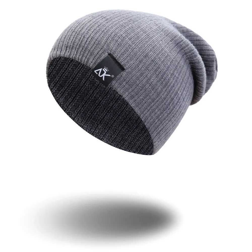 Beanie/Totenkopfkappen COKK Strickmütze Damenmütze Winter Herren Skullies Beanies Warme lässige Slouchy-Mütze Häkelmütze Damen Baggy Cap Günstig 240125