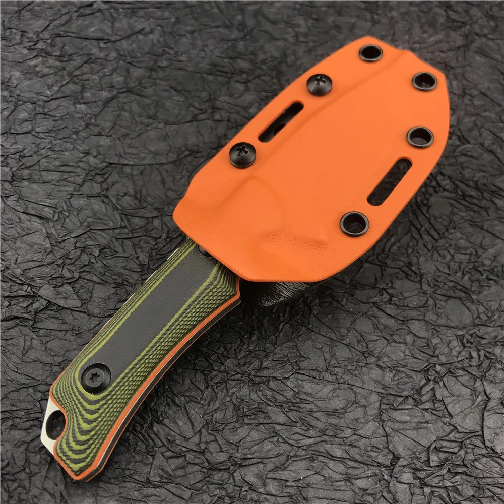 Táctico BM 15002 15017 Cuchillo de hoja fija Hidden Canyon Hunter S30V Hoja Verde G10 Mango Caza al aire libre Camping Cuchillos de supervivencia BM 15017-1 535 9400 3300