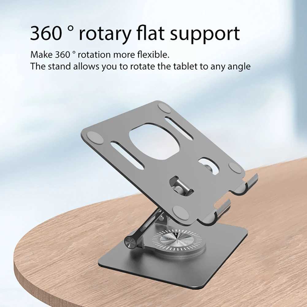 Tablet PC Stands All Aluminum Alloy Tablet Holder For IPad Macbook Laptop Holder Tablet Stand Mount Adjustable Foldable Phone Stand YQ240125