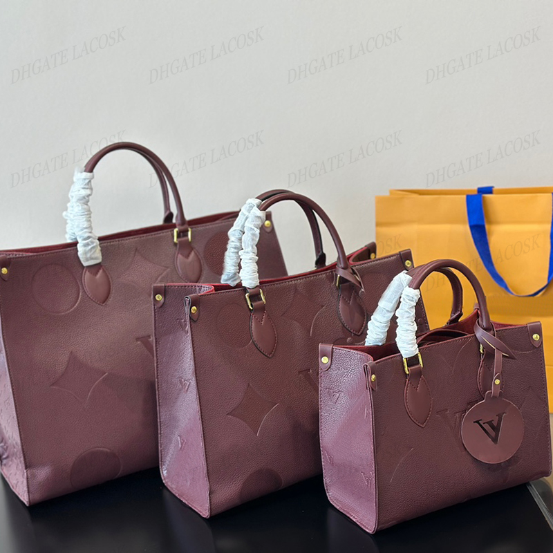 Luxurys Designers Classic Totesレディーププリントエンボス加工フラワーハンドバッグ財布旅行荷物袋ショッピングショルダークロスボディ