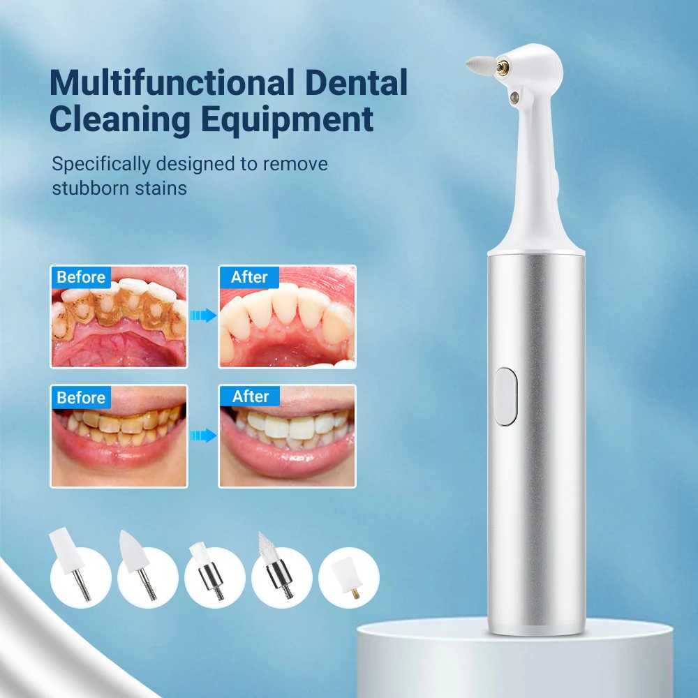 Toothbrush Electric Tooth Polisher Dental Scaler Multifunctional Stains Plaque Tartar Remover 5in1 Toothbrush Adult Tooth Whiting Cleaner