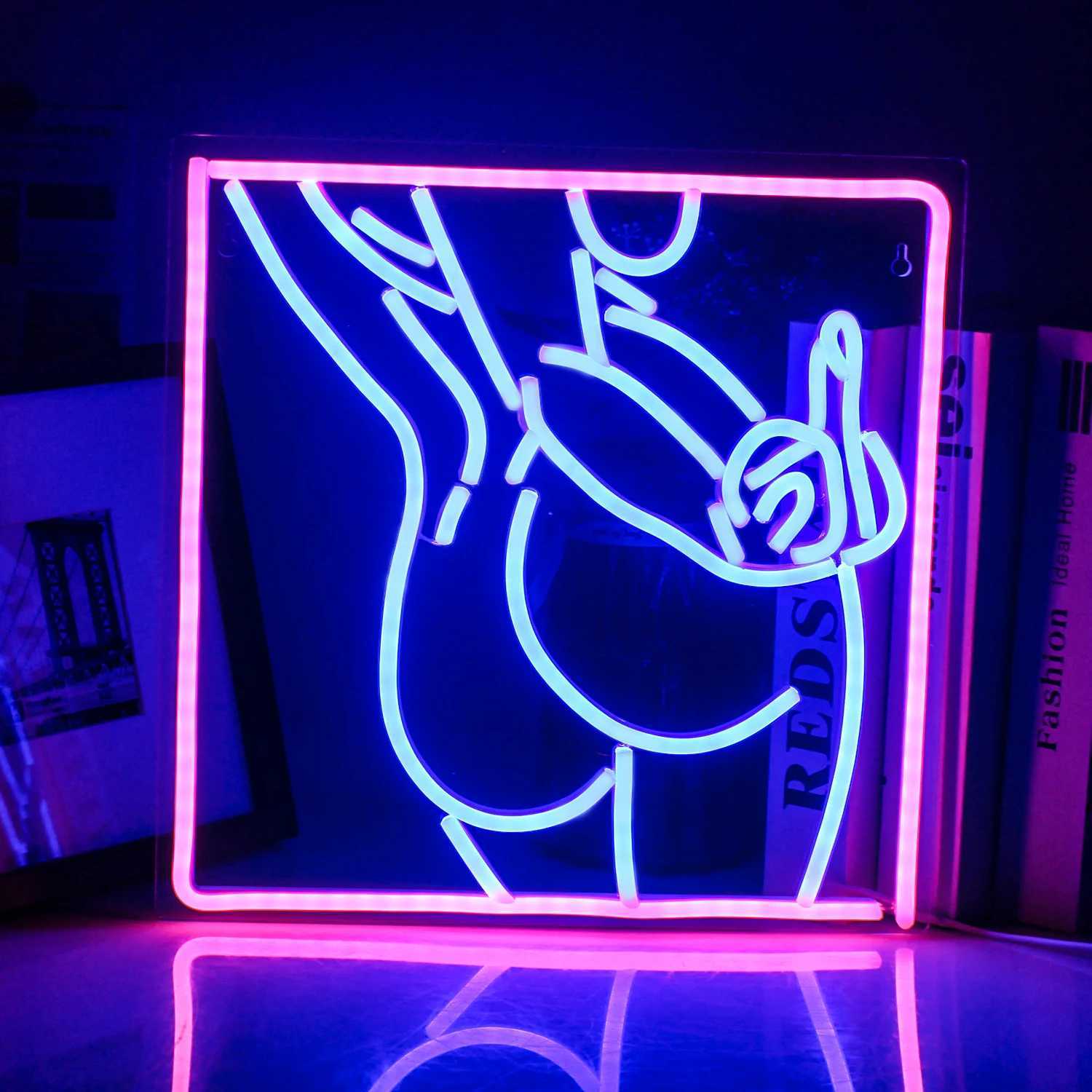 LED Neon Sign Ineonlife Sexy Vrouw Wijnglas Neon Sign LED Licht Thuis Bar Slaapkamer Esthetische Man Cave Kamer Party Clup Muur Versieren Kunst Geschenken YQ240126