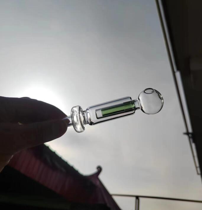 Tubi di vetro Pipa da fumo Pyrex fatta a mano Bong divertente di alta qualità Cucchiaio economico Accessori fumatori Pipa a mano erbe secche