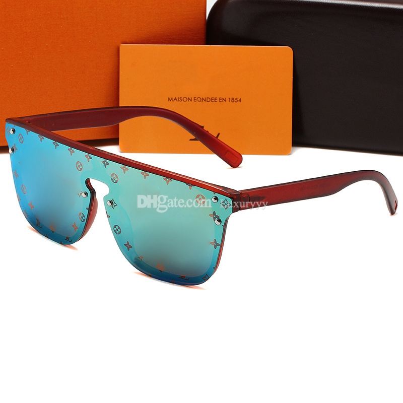 Lunettes de soleil de créateur de mode pour hommes et femmes, classiques, lunettes de soleil de plage en plein air, signature triangulaire en option