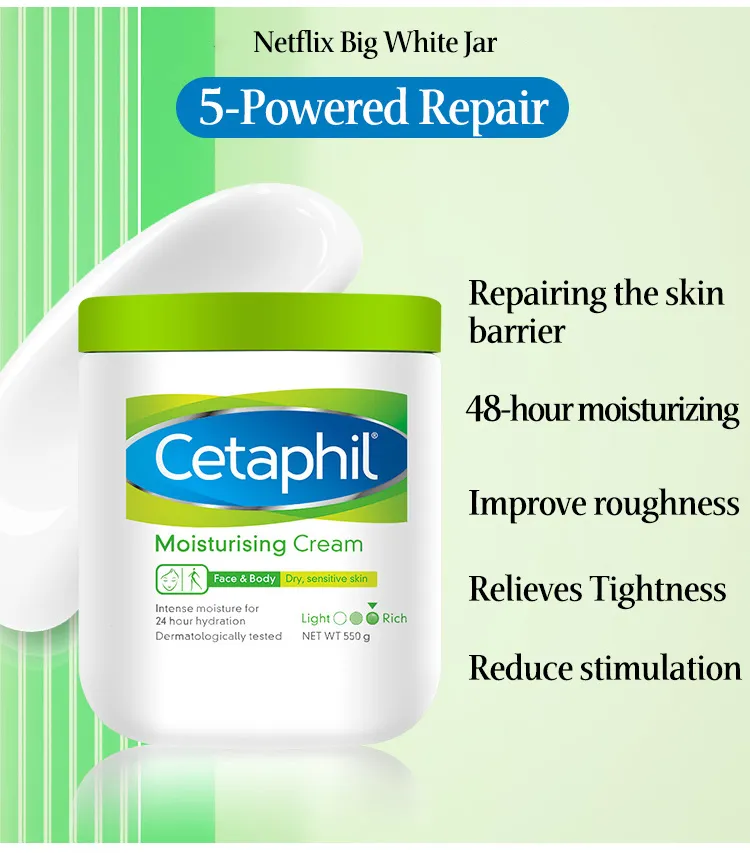 Cetaphil Moisturising Cream Face And Body Hydrating Lotion Improve Roughness Skin No Stimulation For Dry And Sensitive Skin 500g Body Skin Care