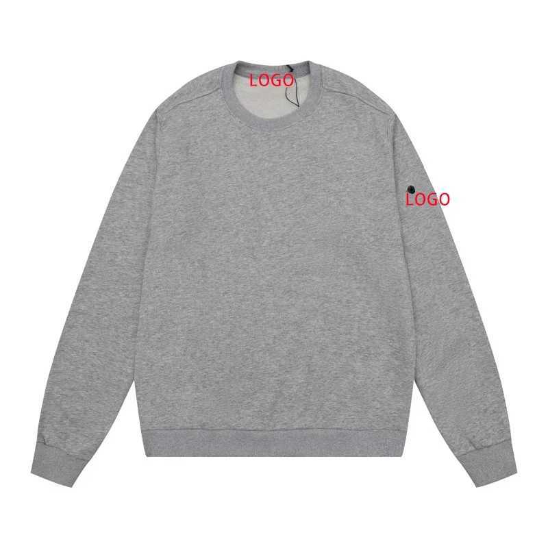 Felpe con cappuccio da uomo Felpe STONE 20SS Stone Compass Badge Pullover stile basic con velluto Maglione girocollo da uomo e da donna Island J240126