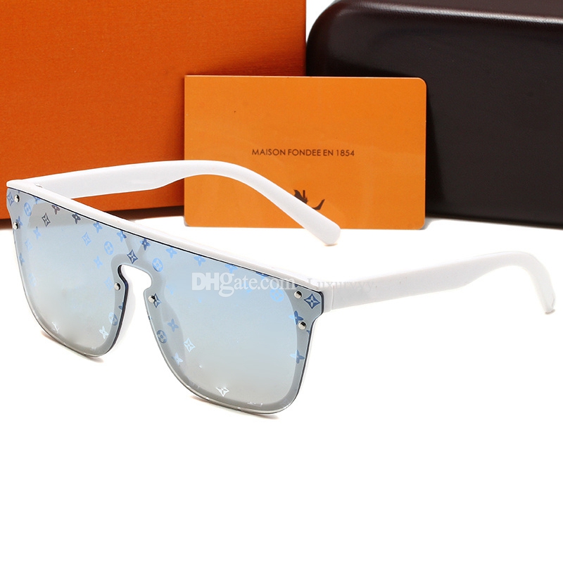 Modeontwerper zonnebril voor heren Dames Klassieke brillen Goggle Outdoor strandzonnebril Optioneel Driehoekige handtekening