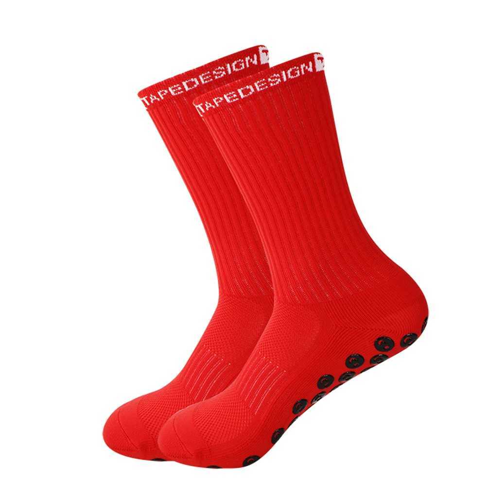 Calcetines deportivos Calcetines de fútbol que absorben el sudor Calcetines deportivos de fútbol antideslizantes para hombres y mujeres Calcetines deportivos con película de fricción circular Suela de toalla engrosada YQ240126