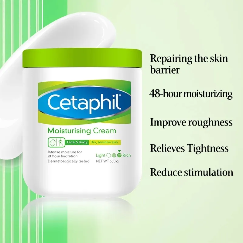 Cetaphil Moisturising Cream Face And Body Hydrating Lotion Improve Roughness Skin No Stimulation For Dry And Sensitive Skin 500g Body Skin Care