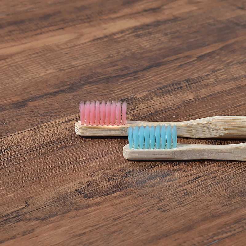 Spazzolino da denti 5Pack Spazzolino da denti adulti in bambù Setole medie Eco friendly Cepillo Dientes Bambu Spazzolino l'igiene orale Clareador De Dente Spazzole